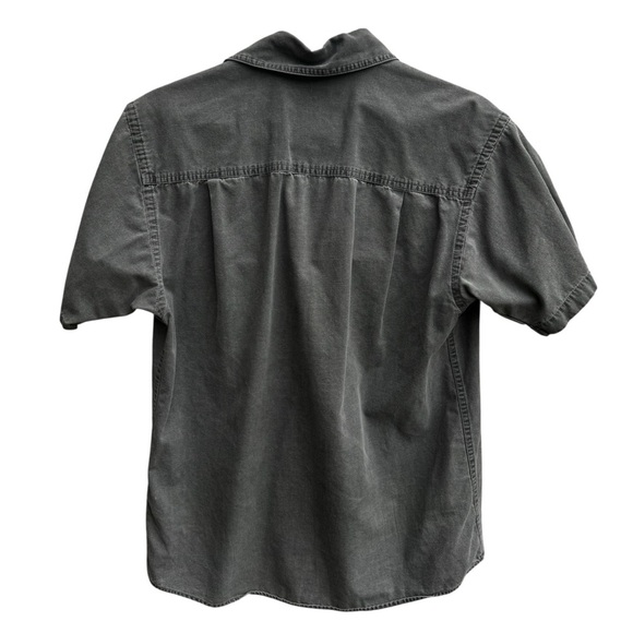 WindRiver men’s button down grey cotton short sleeve tee t-shirt casual Sz S - Picture 2 of 6